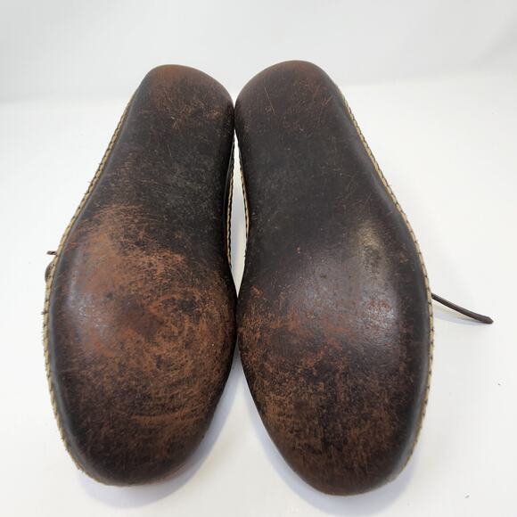 Cabelas Men Brown Leather Chukka Moccasin Ankle Boots Size 7 Lace Up Stitching - Picture 11 of 11